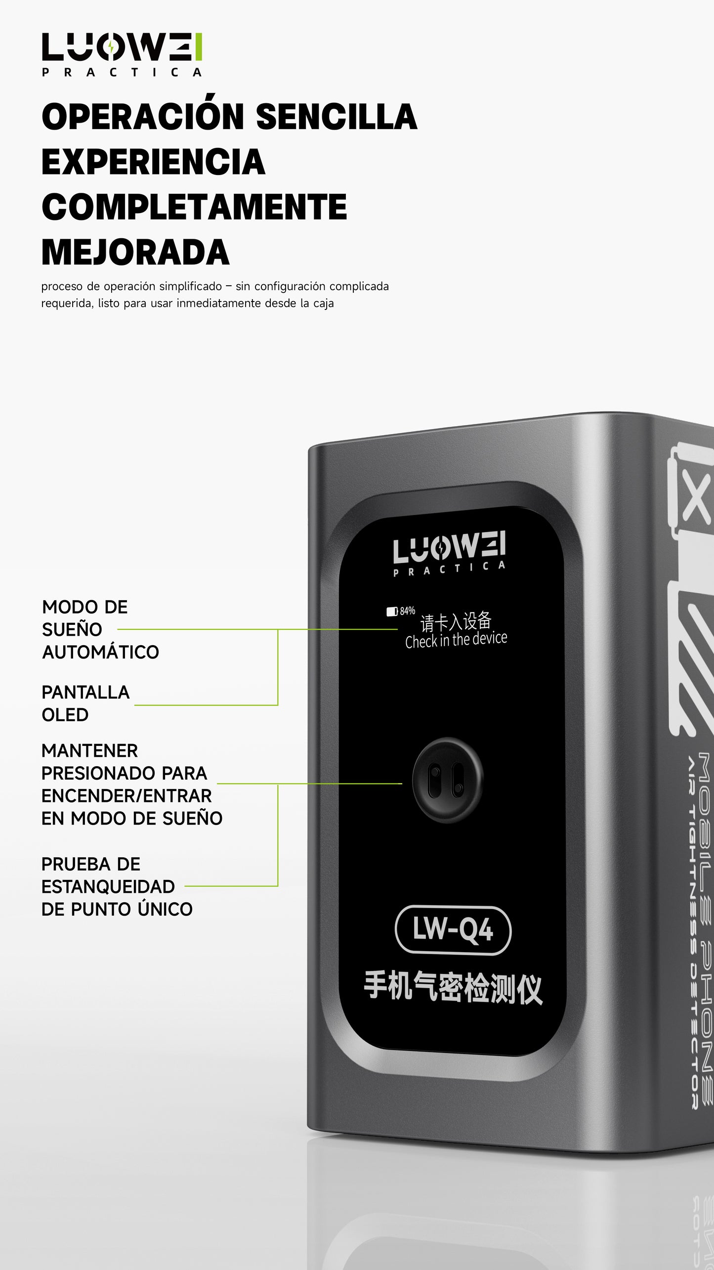 LUOWEI DETECTOR DE FUGAS DE AIRE LW-Q4