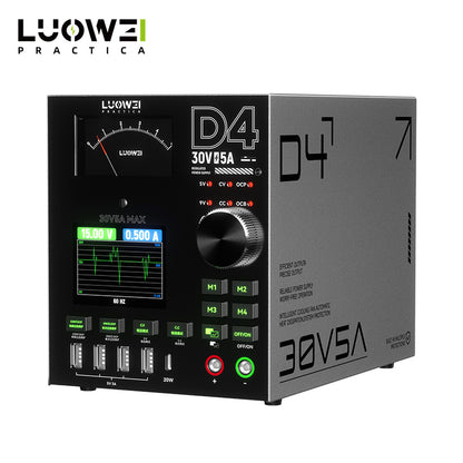 LUOWEI FUENTE DE ALIMENTACION AMPERIMETRO Y MULTIPUERTO D4, 150W 30V5A