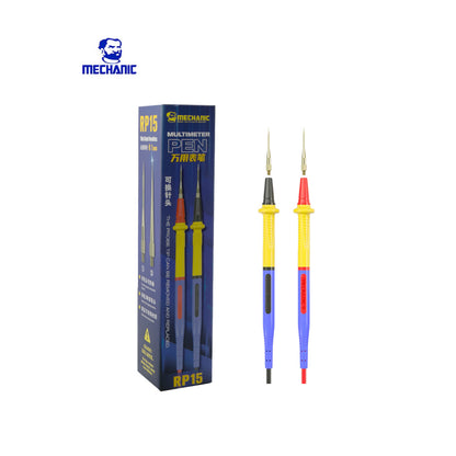 MECHANIC CABLES PARA MULTIMETRO CON PUNTA INTERCAMBIABLE RP15