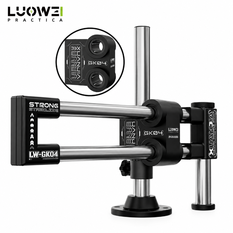 SOPORTE DE DOBLE BRAZO PARA MICROSCOPIO LW-GK04