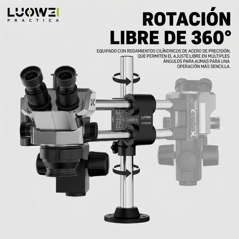 SOPORTE DE DOBLE BRAZO PARA MICROSCOPIO LW-GK04