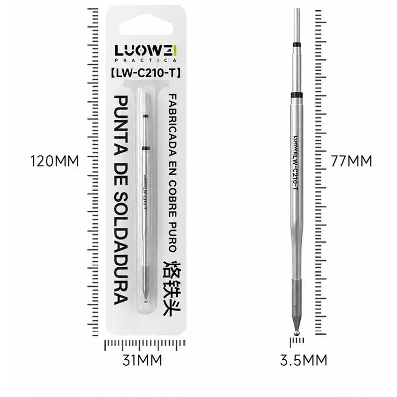LUOWEI PUNTA PARA CAUTIN EN ESFERA C210-T (FPC)