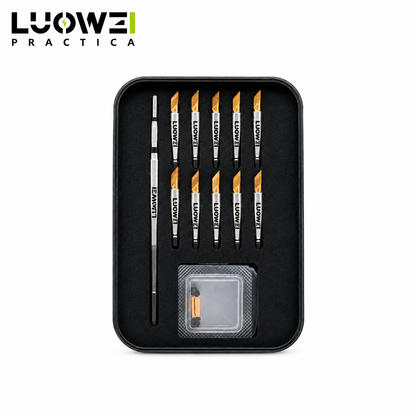 LUOWEI KIT DE PUNTAS REEMPLAZABLES C210 BISELADA/ RECTA/ CURVA 0.1MM (10PZAS)
