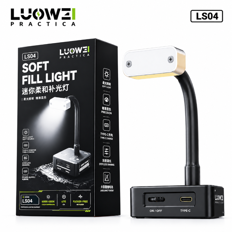 LUOWEI LAMPARA LED MINI CON BASE FLEXIBLE LW-LS04