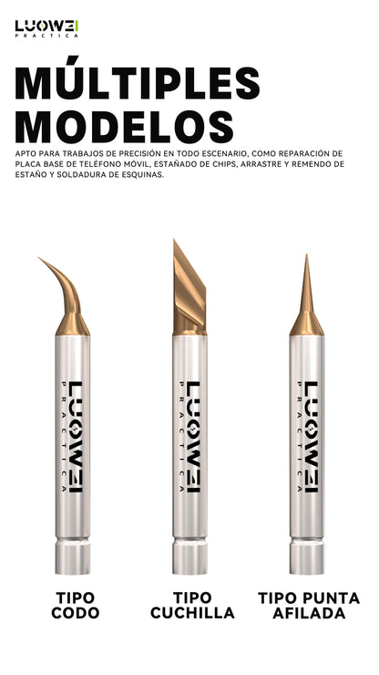 LUOWEI KIT DE PUNTAS REEMPLAZABLES C210 CURVA 0.1MM (10PZAS)