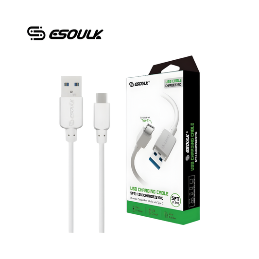 ESOULK CABLE DE CARGA Y DATOS USB A TIPO C 1.5m