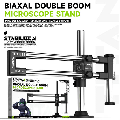 LUOWEI SOPORTE DE DOBLE BRAZO PARA MICROSCOPIO LW-GK02