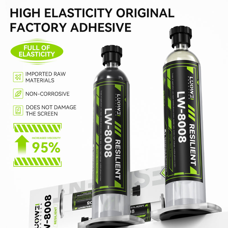 LUOWEI PEGAMENTO NEGRO DE GRAN ELASTICIDAD 30ML LW-8008
