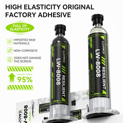 LUOWEI PEGAMENTO NEGRO DE GRAN ELASTICIDAD 30ML LW-8008