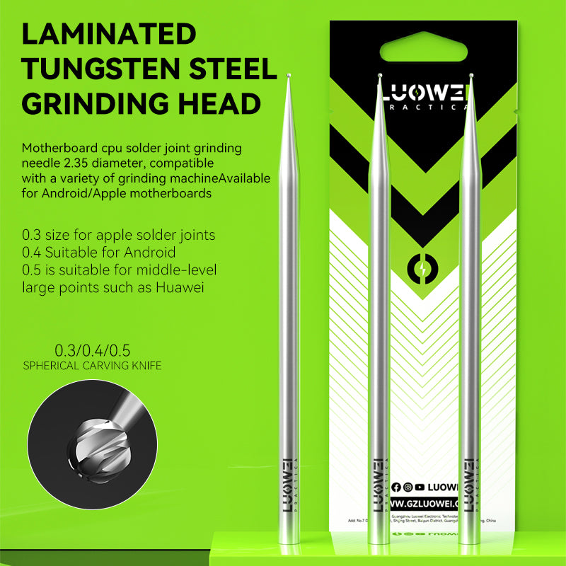 LUOWEI REPUESTO DE PULIDO PARA DREMEL 0.3mm, 0.4mm, 0.5mm PARA IPHONE Y ANDROID