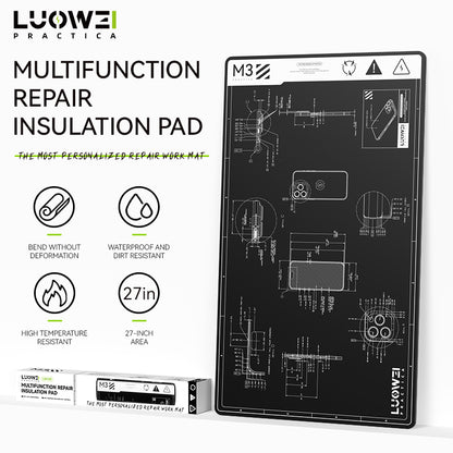 LUOWEI TAPETE DE TRABAJO RESISTENTE A ALTAS TEMPERATURAS LW-M3