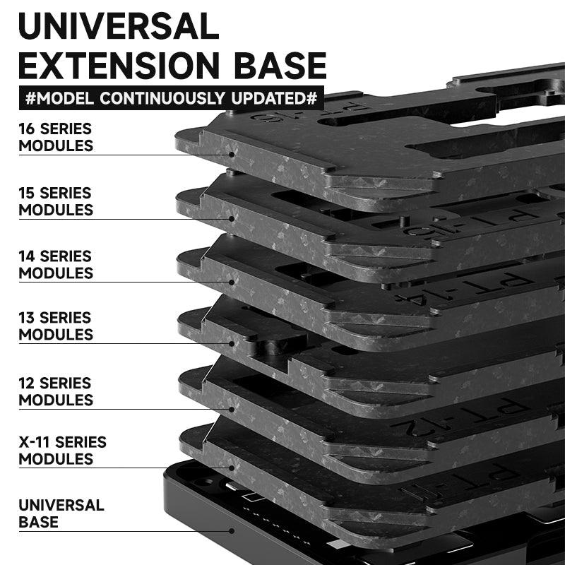 LUOWEI SET DE PLATAFORMA DE TRABAJO IMANTADA CON STENCIL PARA INTERPOSTER PARA IPHONE LW-PT01