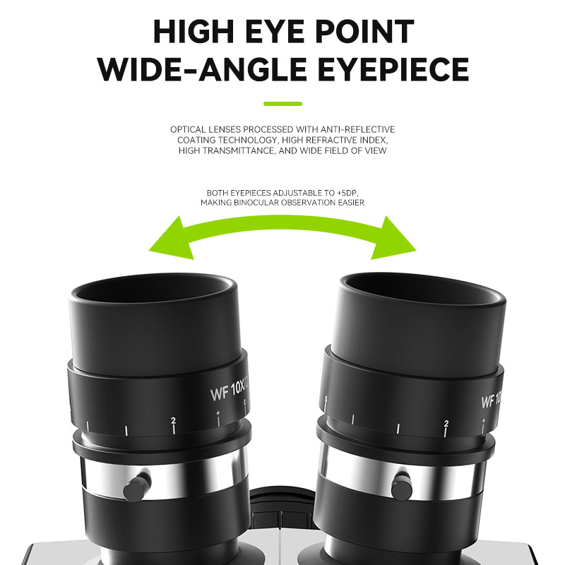 LUOWEI MICROSCOPIO TRINOCULAR GEEK FUTURE LW-TR02-B3TV CON ARO DE LUZ LS01