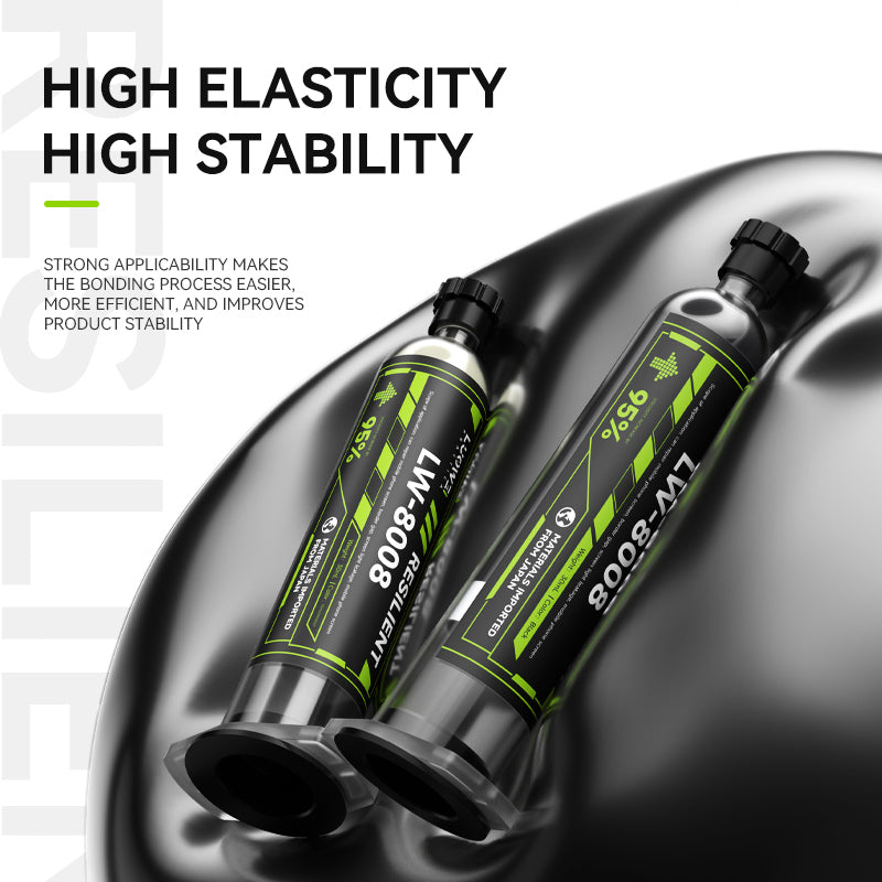LUOWEI PEGAMENTO NEGRO DE GRAN ELASTICIDAD 30ML LW-8008