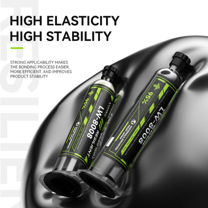 LUOWEI PEGAMENTO NEGRO DE GRAN ELASTICIDAD 30ML LW-8008