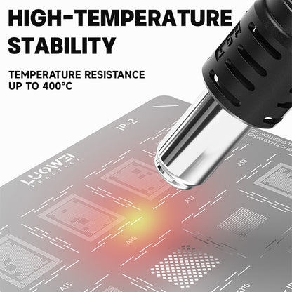 LUOWEI JUEGO STENCIL PARA CPU (13pzas) - MTK - iPhone A9-A18 Pro - HiU - SD