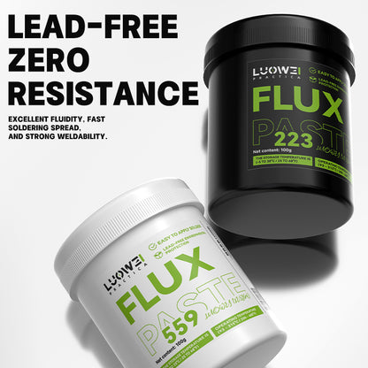 LUOWEI FLUX EN PASTA BLANCO 559 / NEGRO 223 100G