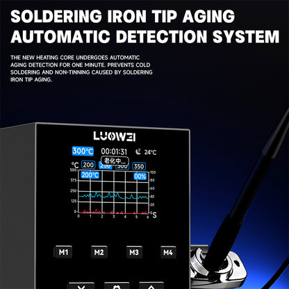 LUOWEI ESTACION DE SOLDADURA 200W PUNTA C210 LW-SS01