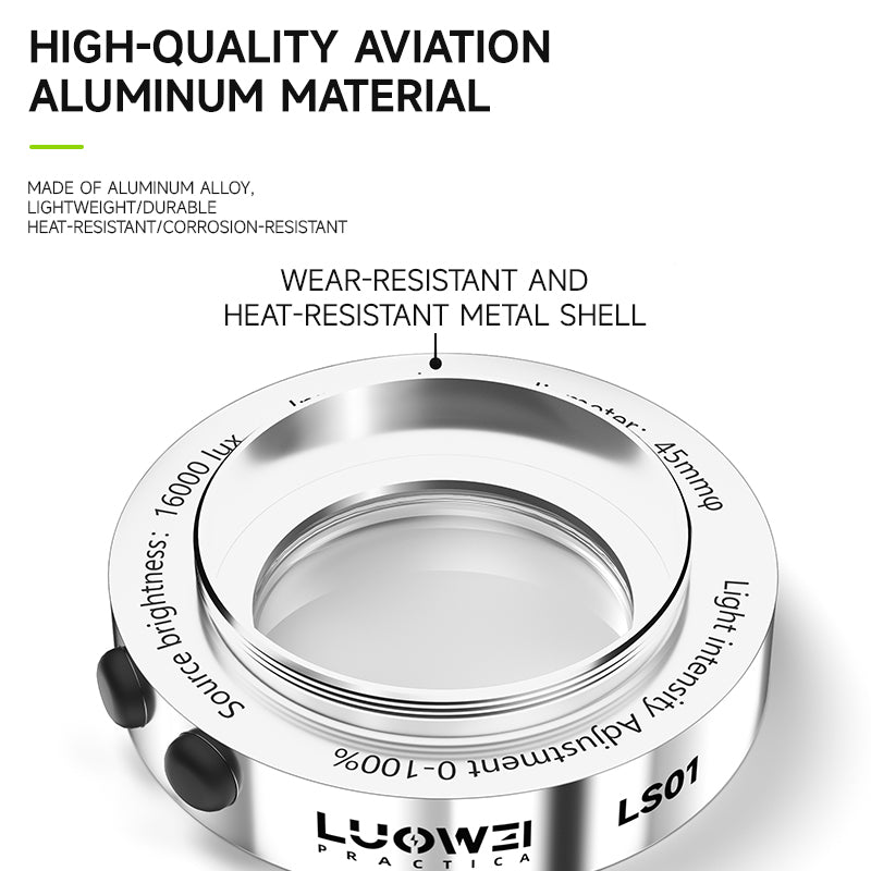 LUOWEI ANILLO DE LUZ PARA MICROSCOPIO LW-LS01
