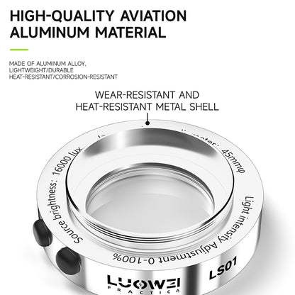 LUOWEI ANILLO DE LUZ PARA MICROSCOPIO LW-LS01