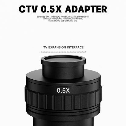 LUOWEI MICROSCOPIO TRINOCULAR GEEK FUTURE LW-TR03-B3TV 7-68x CON ARO DE LUZ LW-LS03