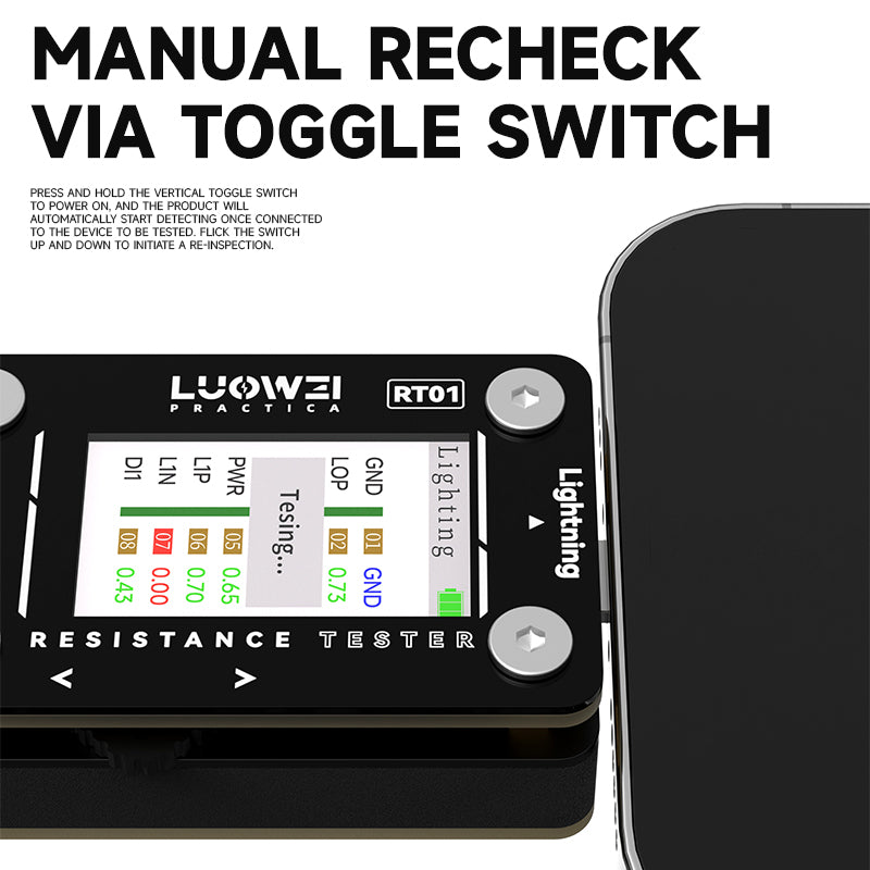 LUOWEI PROBADOR PARA PUERTOS DE CARGA Y DATOS LW-RT01