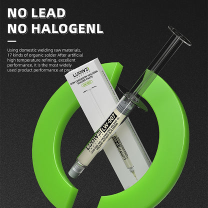 LUOWEI JERINGA CON SOLDADURA EN PASTA SIN PLOMO, SIN HALOGENOS LW-007