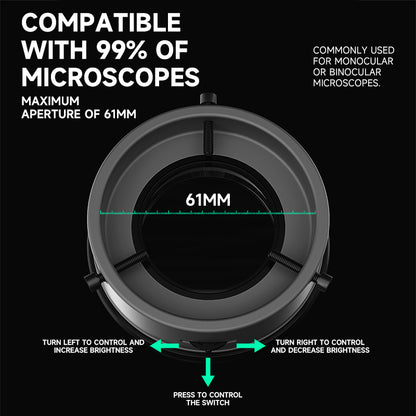 LUOWEI ANILLO DE LUZ PARA MICROSCOPIO LS02