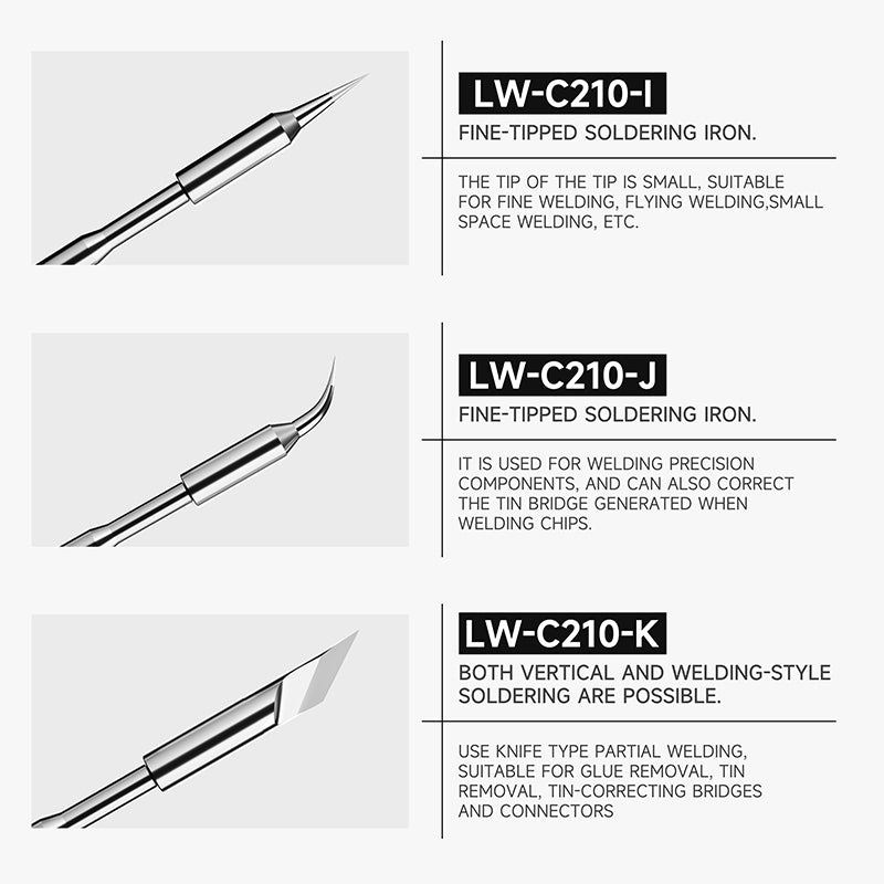 LUOWEI PUNTAS PARA CAUTIN LW-C210