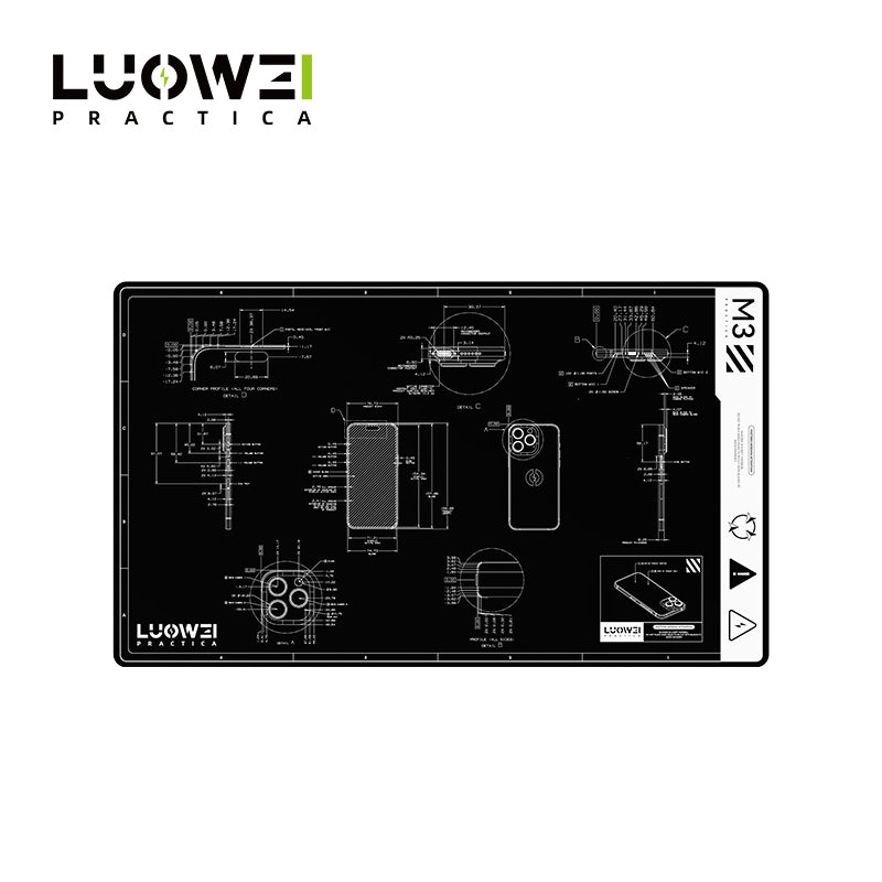 LUOWEI TAPETE DE TRABAJO RESISTENTE A ALTAS TEMPERATURAS LW-M3