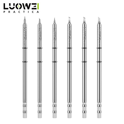 LUOWEI PUNTAS PARA CAUTIN LW-T12 (BISELADA, CURVA Y RECTA)