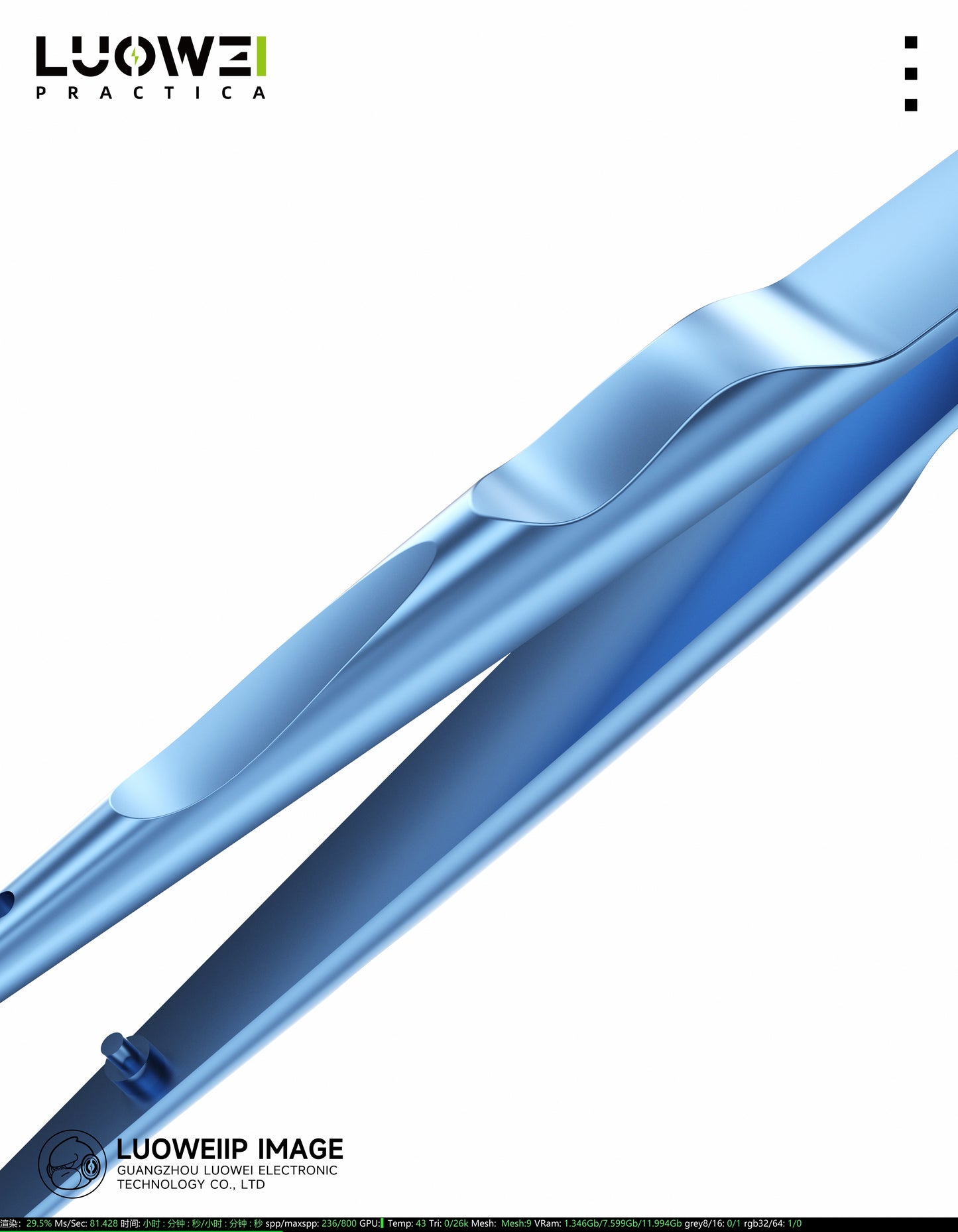 LUOWEI PINZAS DE ALTA PRECISION DE ALEACION DE TITANIO PUNTA RECTA