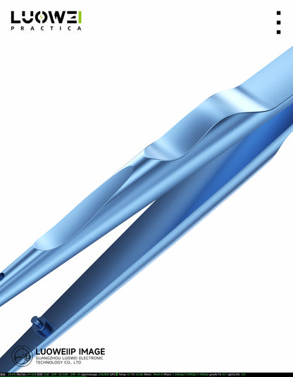 LUOWEI PINZAS DE ALTA PRECISION DE ALEACION DE TITANIO PUNTA RECTA