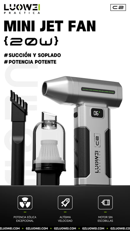 LUOWEI PISTOLA DE AIRE MINI JET FAN C2 20W