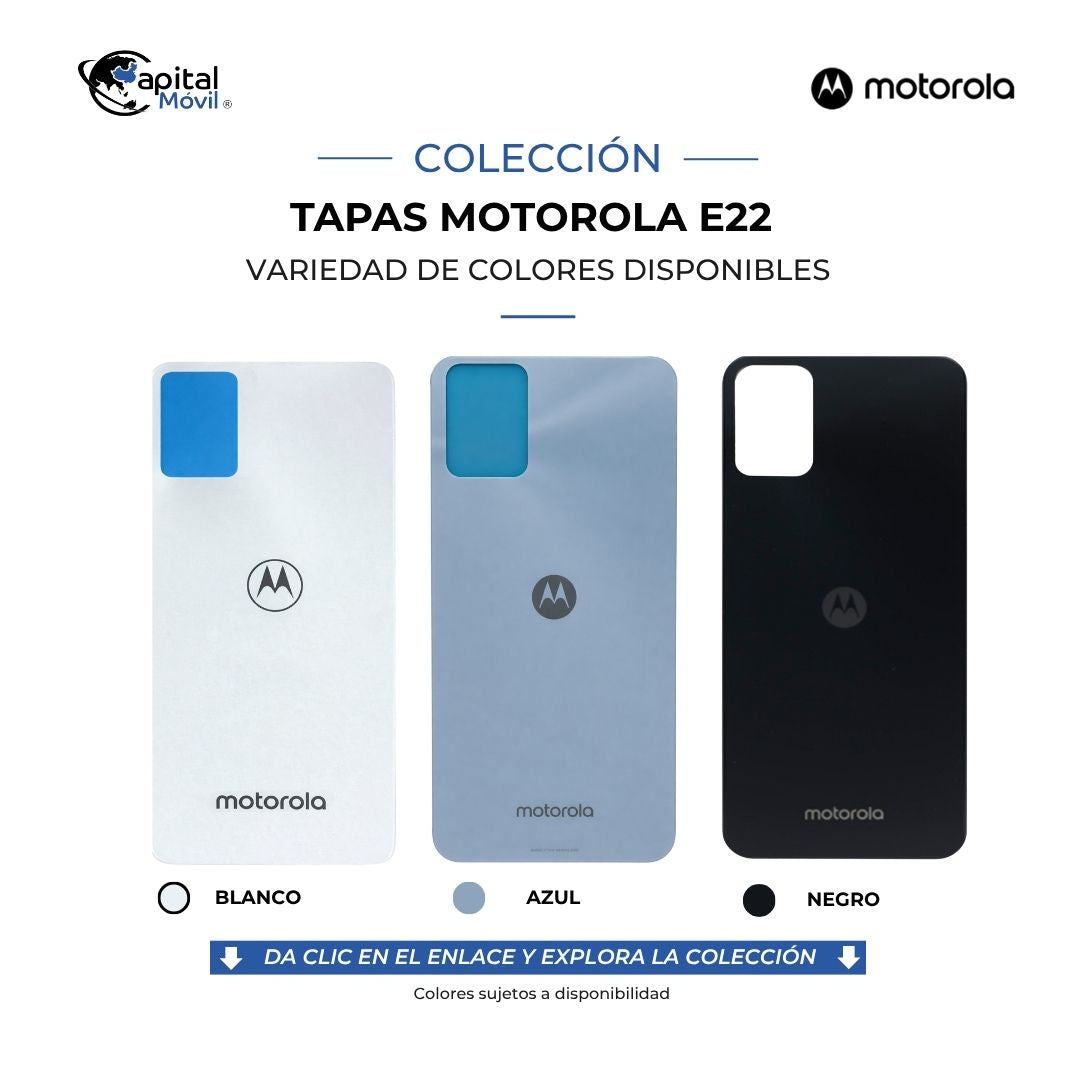 TAPA PARA MOTOROLA E22 / E22i