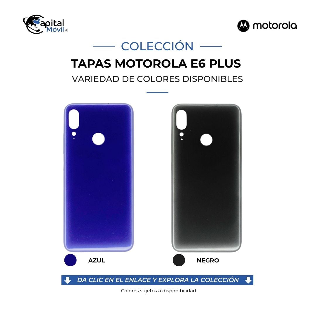 TAPA PARA MOTOROLA E6 PLUS