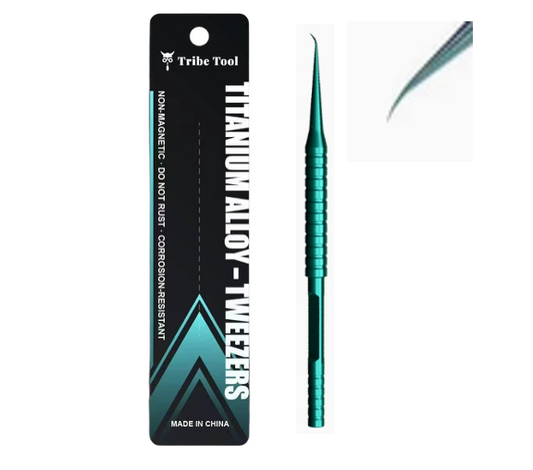 TRIBE TOOL PINZA CURVA TITANIO ANILLO GT - 15 AZUL