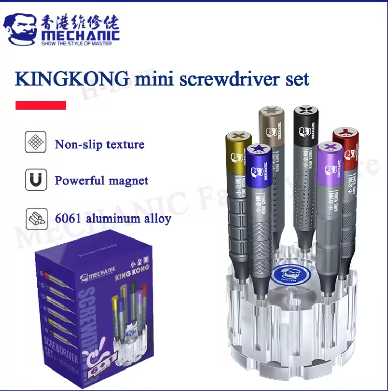 MECHANIC JUEGO DE DESARMADORES KING KONG 6 EN 1