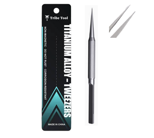 TRIBE TOOL PINZA ULTRA FINA ACERO INOXIDABLE BT-11B GRIS