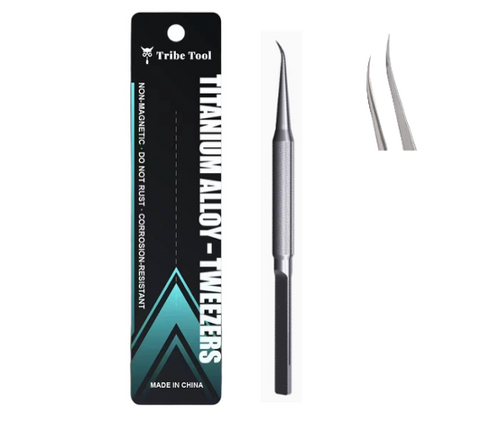 TRIBE TOOL PINZA CURVA ACERO INOXIDABLE BT - 15B GRIS