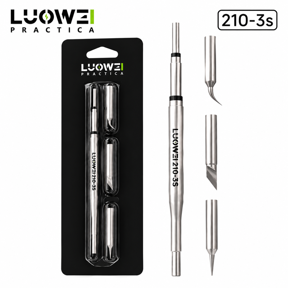 LUOWEI PUNTA PARA CAUTIN 3 EN 1 I / J / K C210 LW-210-3S