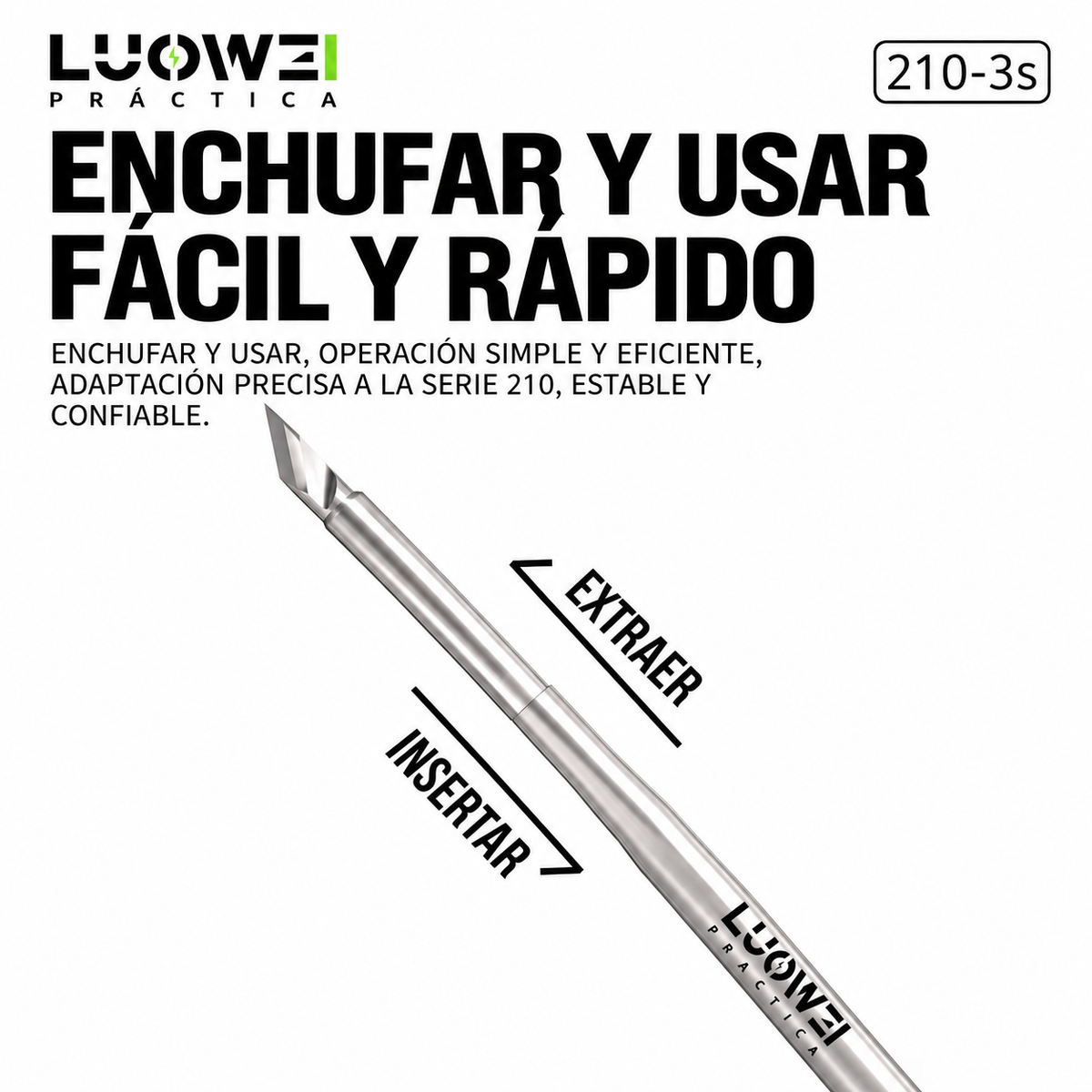 LUOWEI PUNTA PARA CAUTIN 3 EN 1 I / J / K C210 LW-210-3S