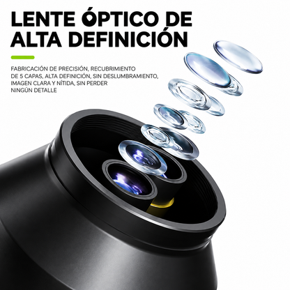 LUOWEI MICROSCOPIO TRINOCULAR TR01 7050X CON SOPORTE GK04 (INCLUYE ANILLO DE LUZ LS03)