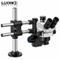 LUOWEI MICROSCOPIO TRINOCULAR TR01 7050X CON SOPORTE GK04 (INCLUYE ANILLO DE LUZ LS03)