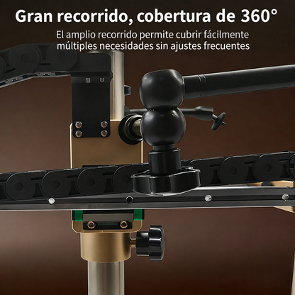 BG TOOLS BRAZO PARA MICROSCOPIO ARTICULADO CON AJUSTE DE ALTURA Y SOPORTES PARA ACCESORIOS KG-33