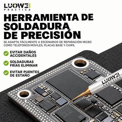 LUOWEI KIT DE PUNTAS REEMPLAZABLES C210 BISELADA/ RECTA/ CURVA 0.1MM (10PZAS)