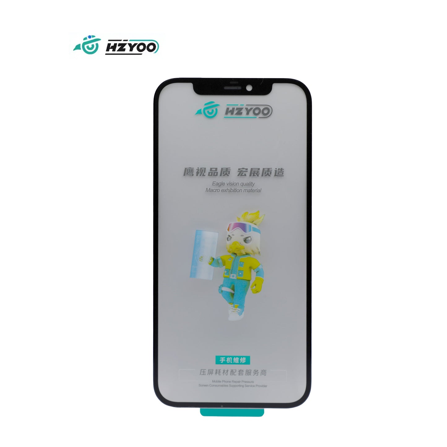 HZYOO GLASS CON OCA PARA PARA IPHONE SERIE 12 - 17
