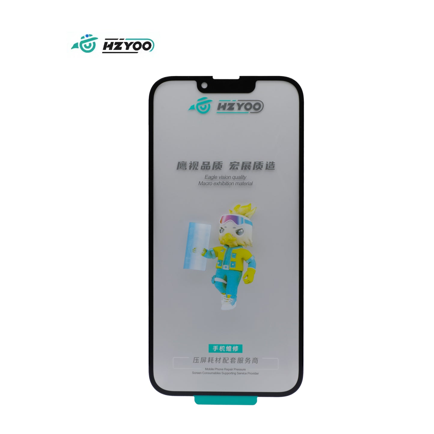 HZYOO GLASS CON OCA PARA PARA IPHONE SERIE 12 - 17