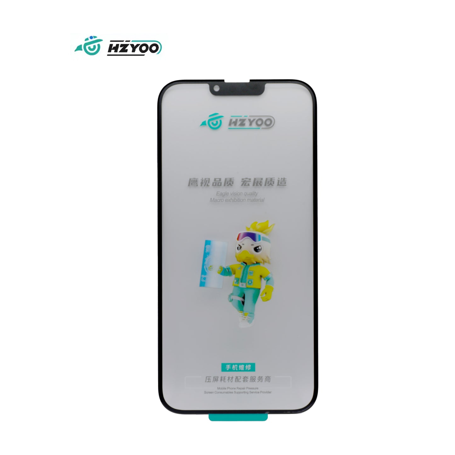 HZYOO GLASS CON OCA PARA PARA IPHONE SERIE 12 - 17