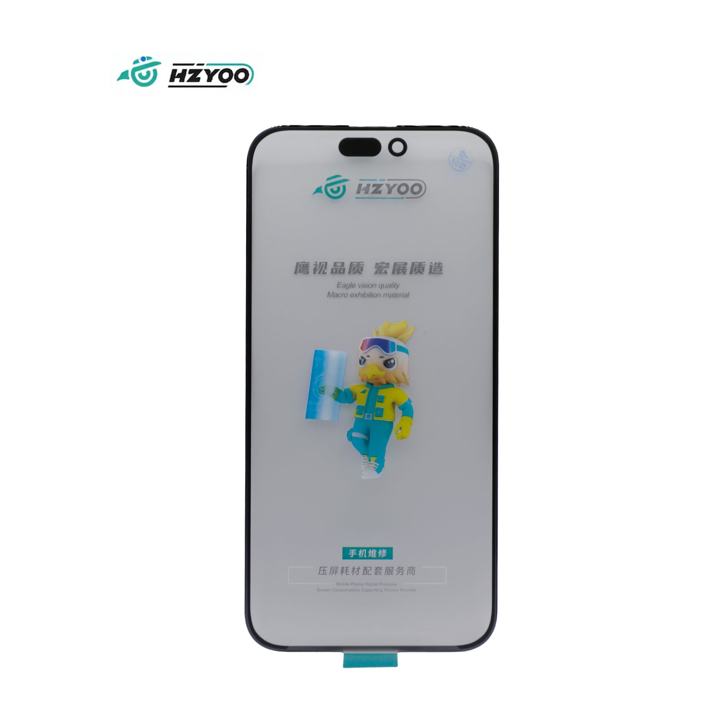 HZYOO GLASS CON OCA PARA PARA IPHONE SERIE 12 - 17